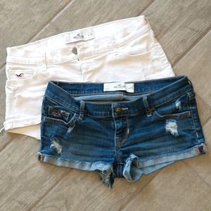 Hollister Denim Shorts Bundle of 2 Cutoffs size 1